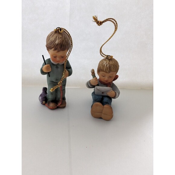 Berta Hummel Christmas Ornaments Goebel Lot of 8 Children Figures Porcelain Vtg - Picture 5 of 14